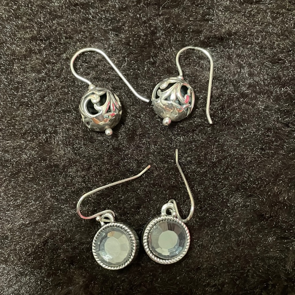 Silpada earrings and costume earrings.